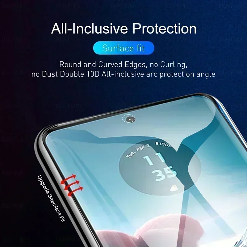 3в1 999D передняя и задняя гидрогелевая пленка для Motorola Edge 40 Neo 5G, защитное стекло для камеры Moto Rola Edge40neo Edge40 40Neo 2023