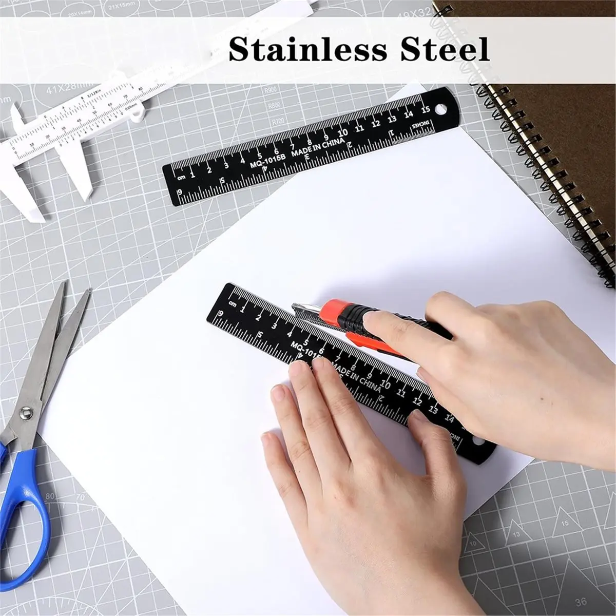 618 Mega Sale 24-Pack 6 Inch Stainless Steel Ruler with Metric & Imperial Measurements for Precise