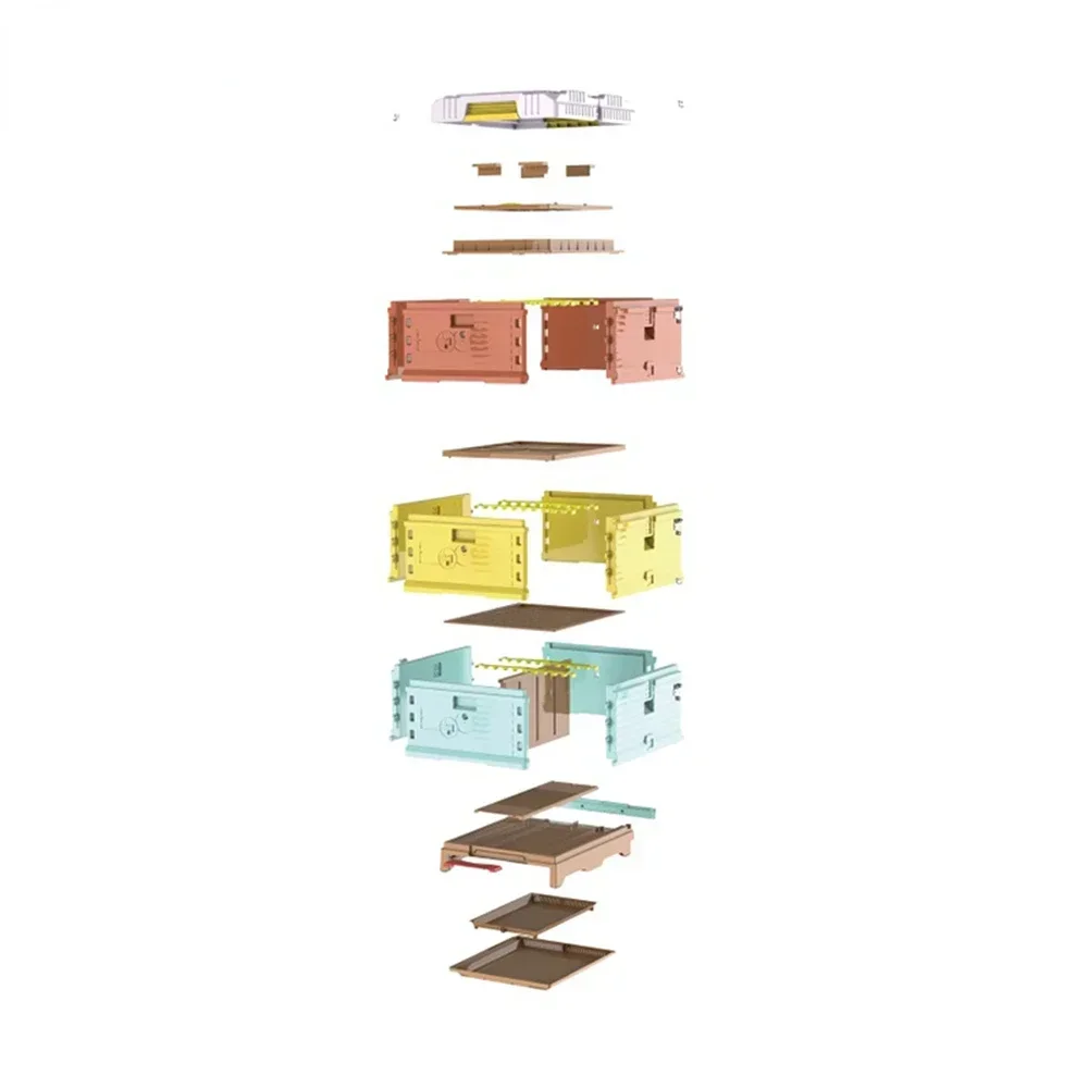 10 Box 3-Layer Thermoplastic Beehive Direct from Factory Beekeeping Equipment for Honey Production