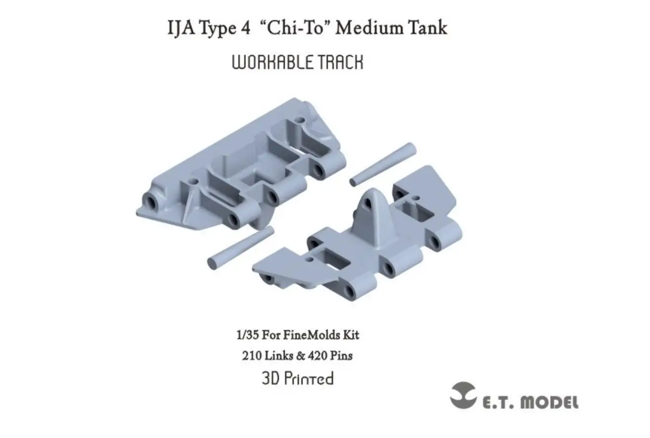 ET MODEL P35-027 1/35 IJA Type 4 “Chi-To” Medium Tank Workable Track