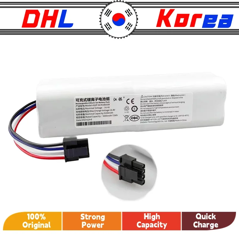 

Originalr Replacement P2008-4S2P-MMBK Battery For Dreame F9 D9 L10 Pro Plus RLS3 RLS5 RLS5L RLS5D Accessories Parts battery