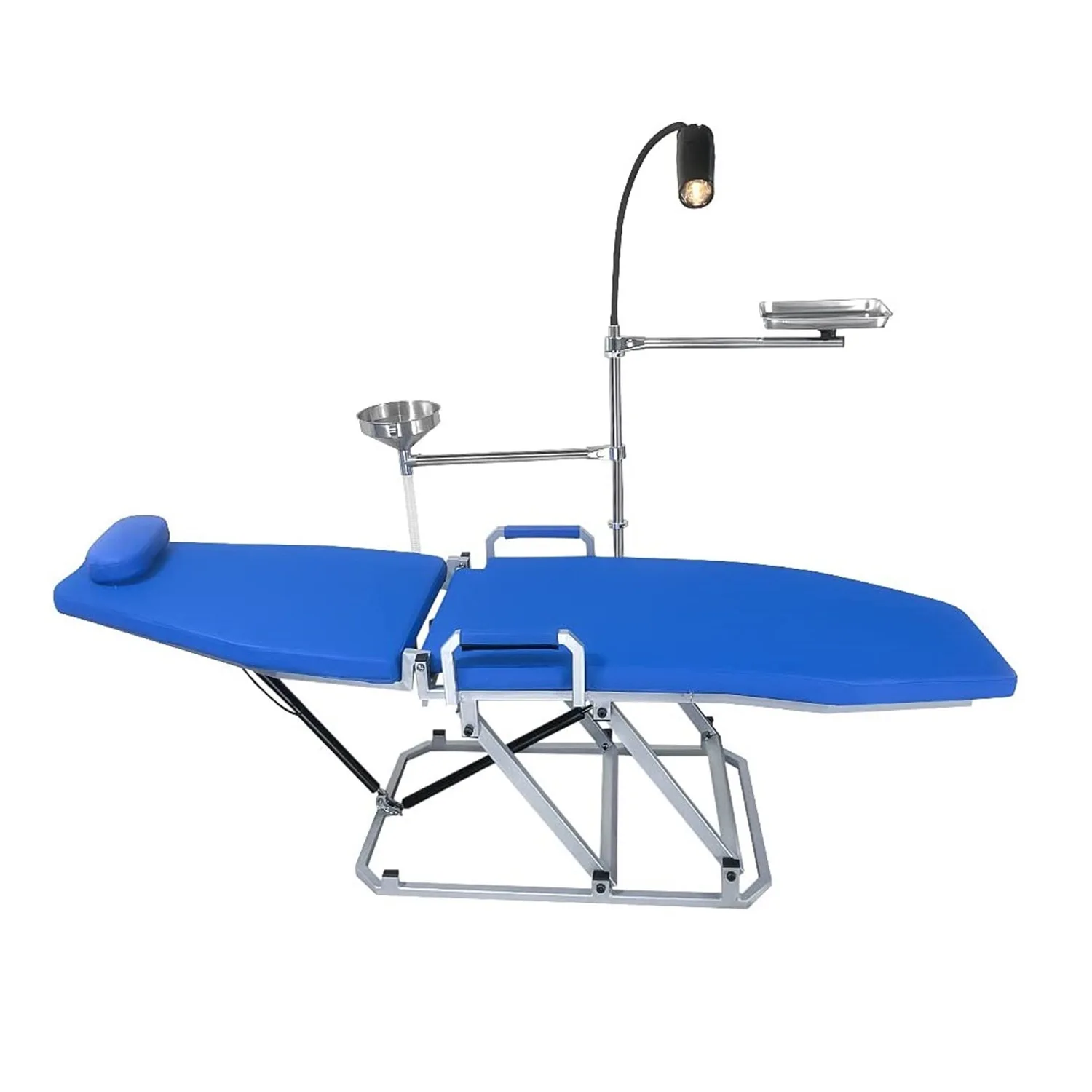 GU-P109 Portable Foldable Dental Chair Unit Patient Chair With Light & Cuspidor for Outside Dental Treatment