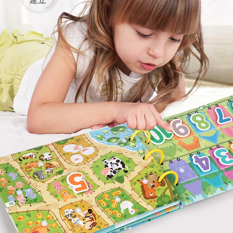 Cartoon Logic Thinking Cognitive Quiet Book Toys Puzzle Early Learning Fun Hands-on Enlightenment Toys Children's Birthday Gift