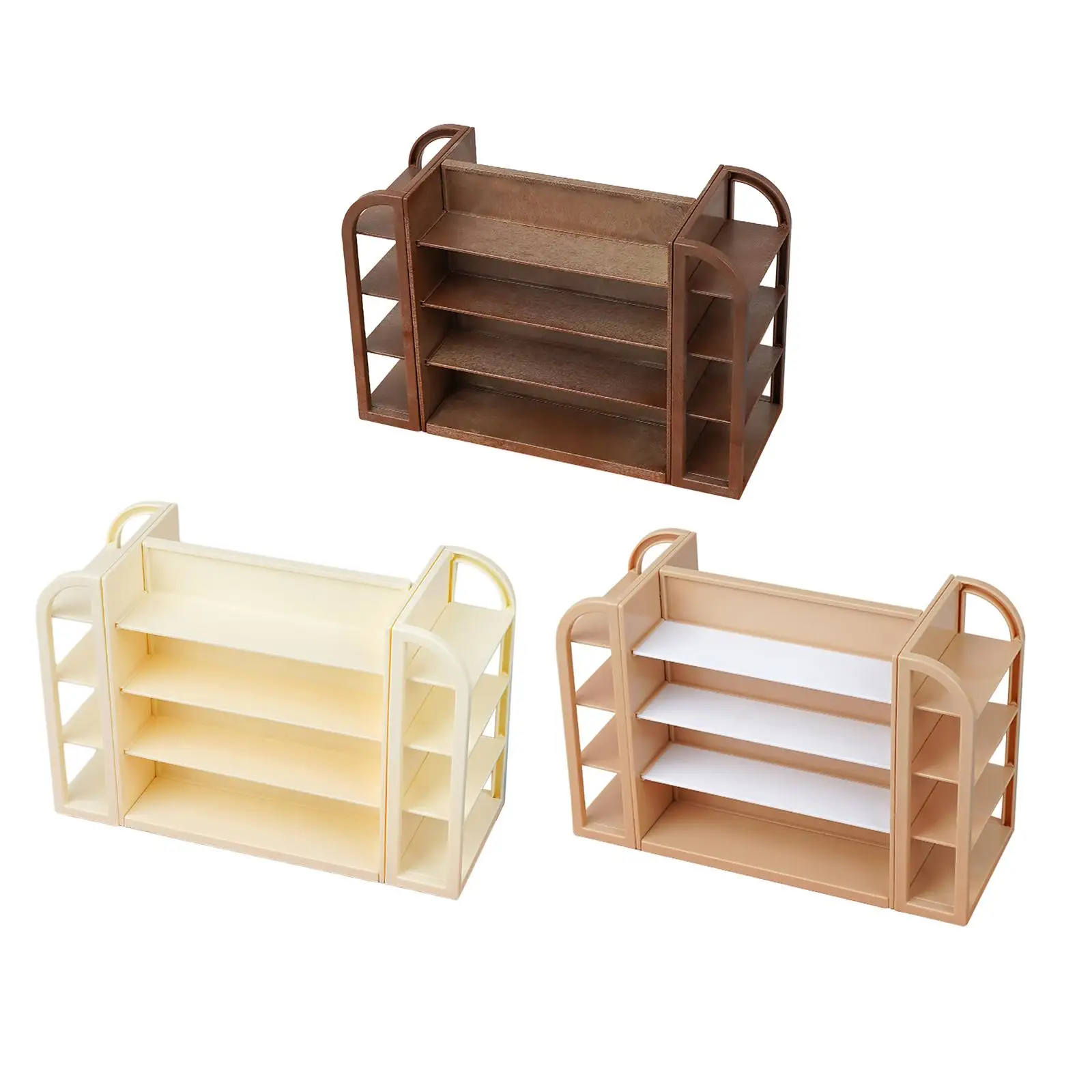 Dollhouse Shelves Dollhouse Miniature Supermarket Shelves Furnishings 1: 12 Bookshelf Food Miniature Shop Storage Shelf Model