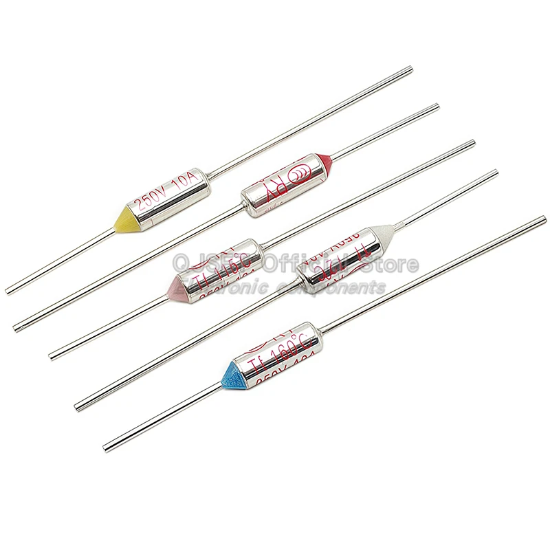 10 قطعة TF الصمامات الحرارية RY 10A 15A 250V درجة الحرارة 72C 85C 99 110 121 125 142 157 160 165C 172C 185C 192C 216C 240C 280C 300 درجة