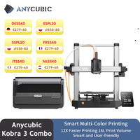 ANYCUBIC Kobra 3 Combo Multi-Color FDM 3D Printer Max 600mm/s Printing Speed Build Size 250x250x260mm