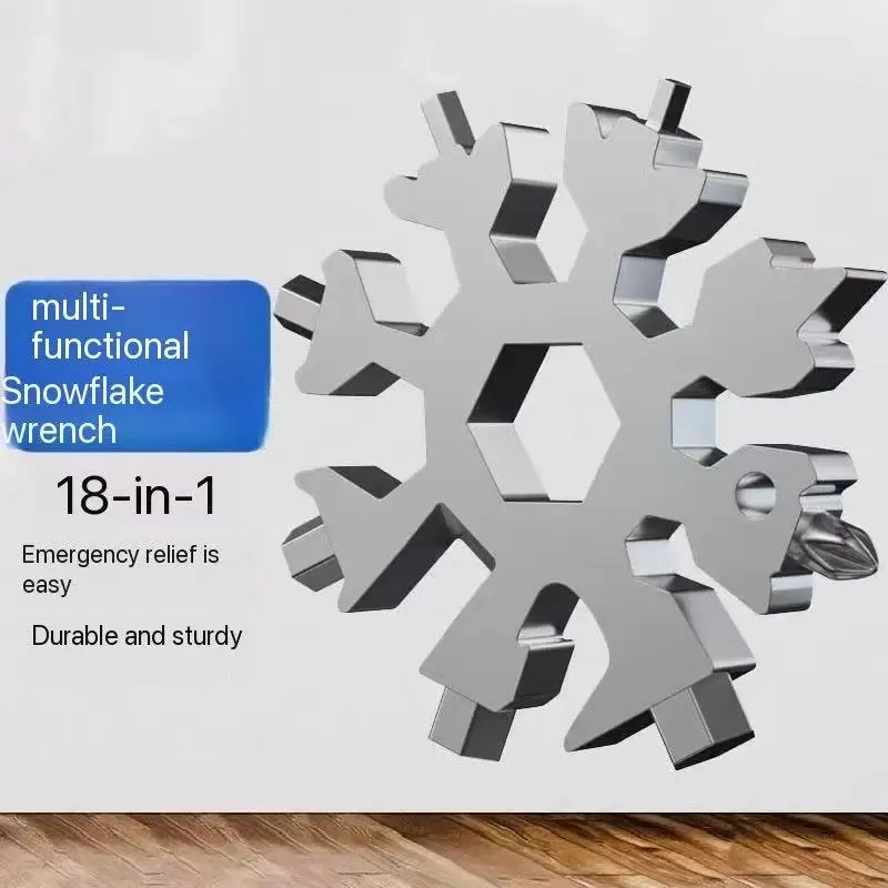 متعددة الوظائف ندفة الثلج وجع المفاتيح المحمولة سداسية سميكة الكربون الصلب مثمنة أداة مفتاح ربط صغيرة عالمية