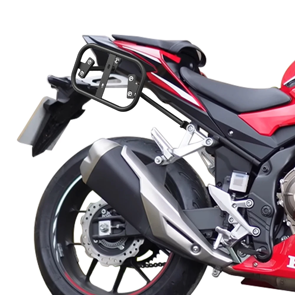 رفوف الأمتعة الجانبية للدراجات النارية لهوندا CB500F CBR500R 2019-2024 CB500 الدبور 2024-2025 السرج دعم القضبان جبل بين قوسين #6