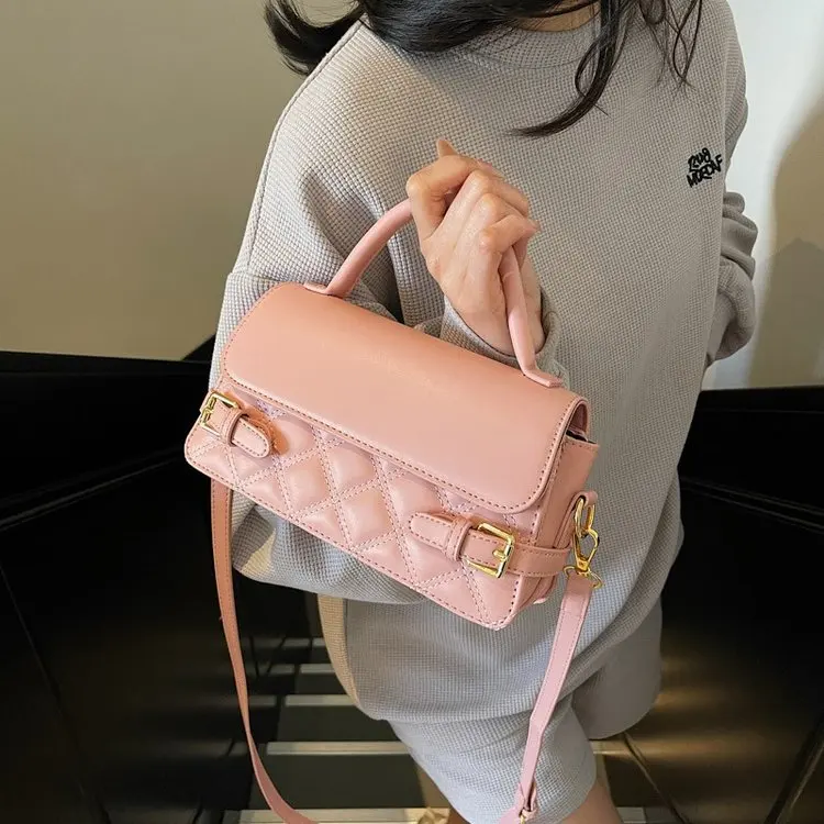 

2025 Summer Women's Shoulder Bag PU Leather Messenger Purse Sewing Line Crossbody Bag Lightweight for Daily/Travel‌