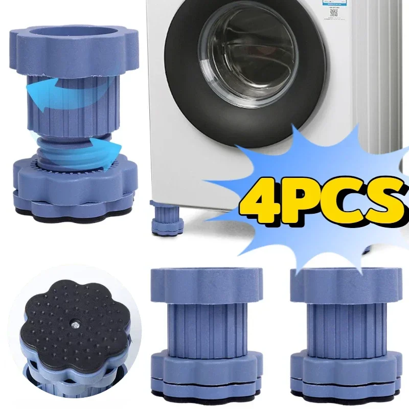 

Universal Adjustable Height Washing Machine Foot Pads Anti Vibration Refrigerator Base Fixed Non-Slip Pad Support Stands