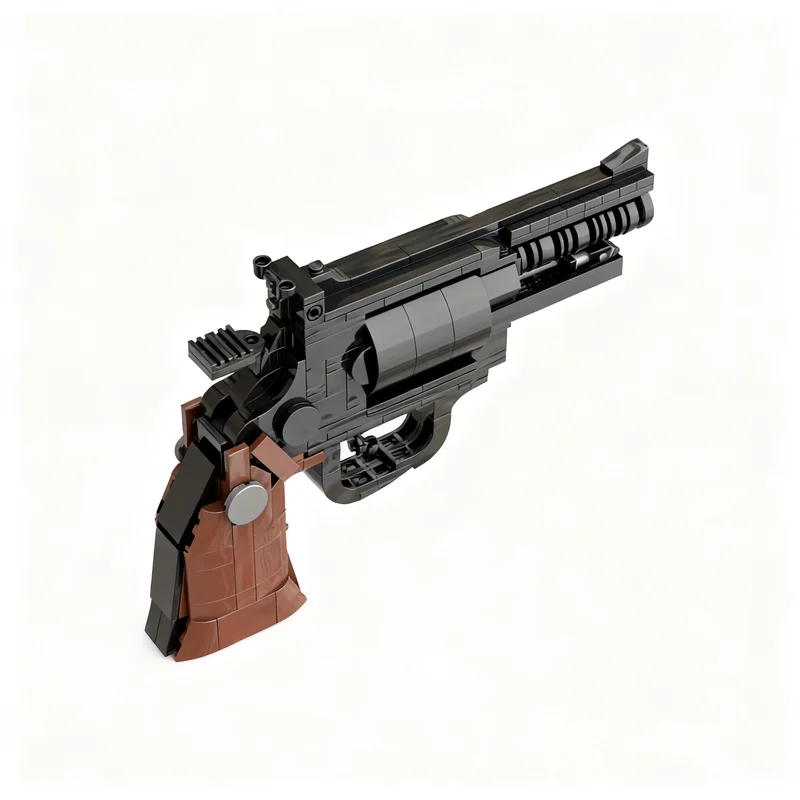 295pcs MOC S&W.44 Magnum Revolver Creator Creator Expert Model Building Blocks Christmas Gift 3D Craft Display Brick Birthday