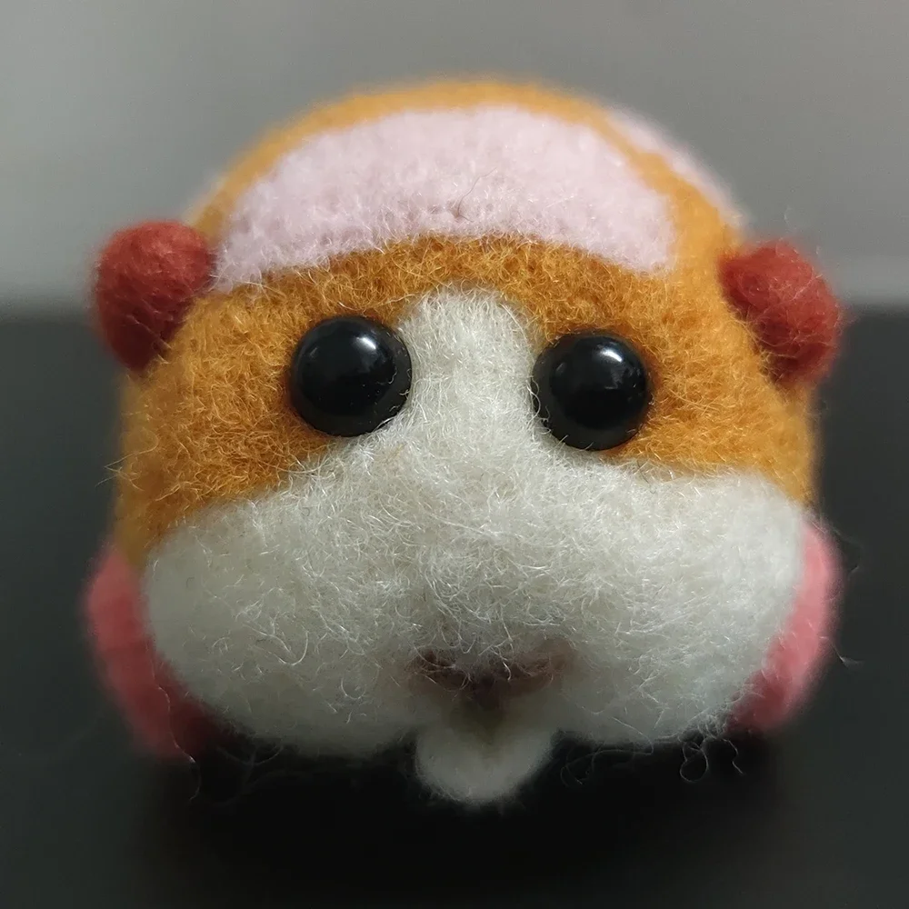 2025 Finished Pui Pui Molcar Creative Cute Animal Handmade Doll Wool Felt toy DIY Wool Felting toy Kids gift