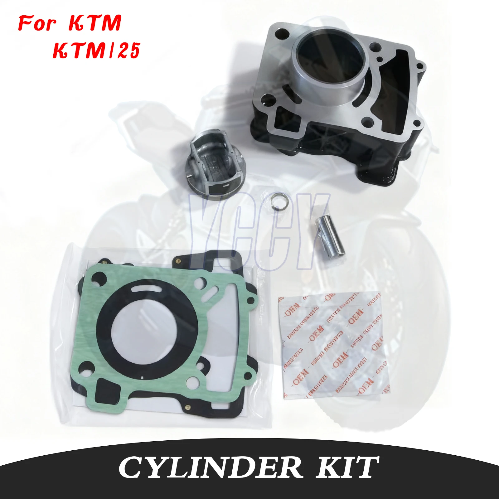 58MM adapté pour KTM125 KTM 125 accessoire de Moto impeccable Kit de joint de Piston de cylindre à gros alésage pièces de rechange de Moto flambant neuves