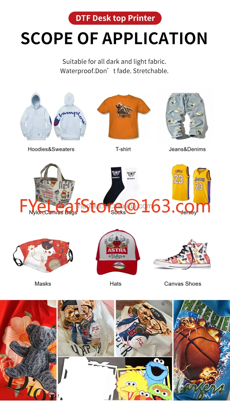 High Quality XP600 Pink DTF Printer Heat Transfer Polyester Film A3 with Oven Ink Powder Roll Film Set Combination 13 Inches