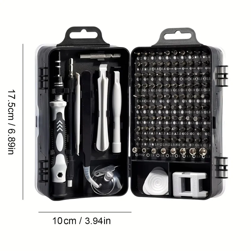 115-in-1 Magnetic Screwdriver Set, High Hardness Multifunctional Repair Tool Kit with Special-Shaped Bits for Phone/PC