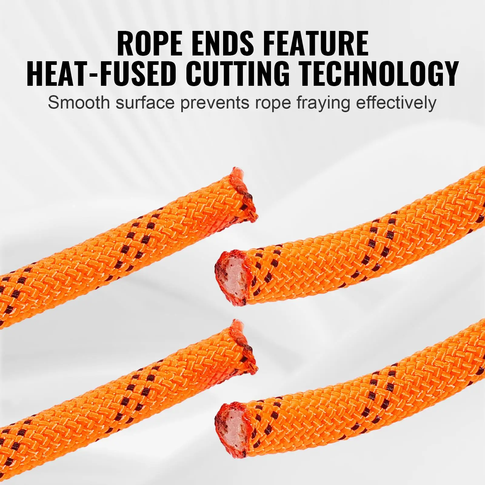 1/2 Inch x 220 Feet Dual Weave Polyester Rope 48 Strand 8000 LBS Heavy Duty Outdoor Cord for camping Swinging Rappelling and