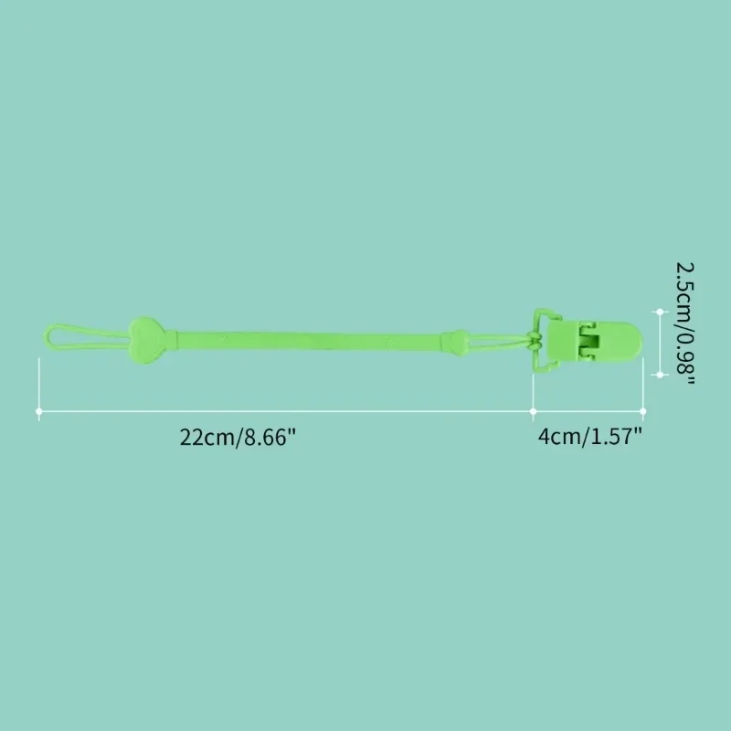 vvocci Silicone Chain Strap for Baby Pacifier Fastened Teething Clip Newborn Teether Chain Nipple Holder Nursing Accessories view 5