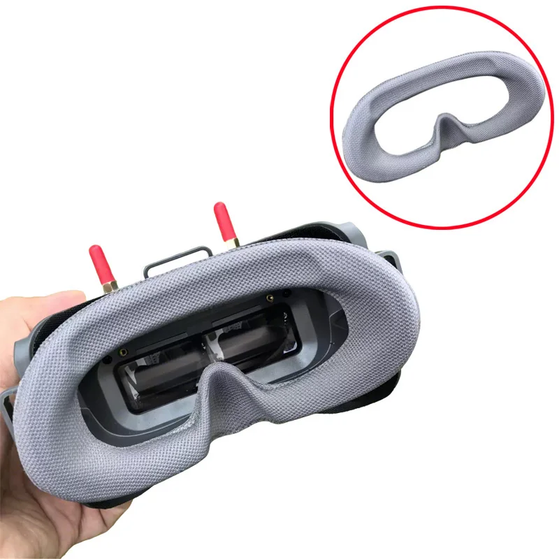 1 Stück Schaumstoff-Gesichtspolster, verbreiterte Augenmaske, Ersatz-Gesichtsabdeckung für HDZero BoxPro/Walksnail Avatar HD Goggles L FPV-Brillen
