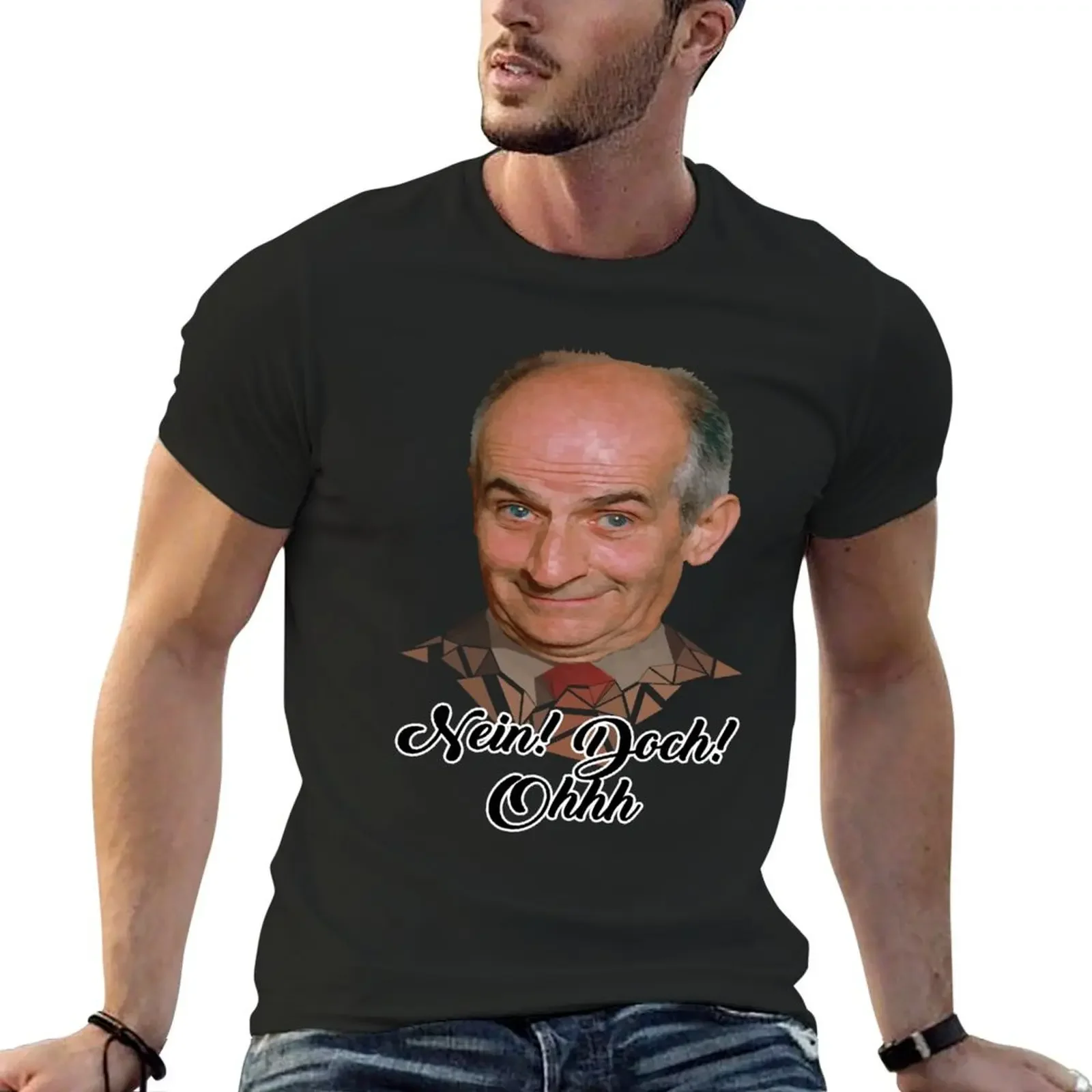 

Nein Doch Ohh Louis De Funes T-Shirt plain plus size clothes shirts graphic tee cotton t shirt men