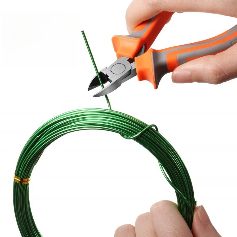Bonsai Training Wire Aluminum 6 Rolls 10 Meters per Roll 1 1.5 2mm Diameters with Plier for Shaping and Supporting Trees