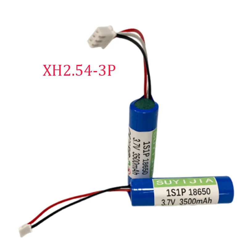 1S1P 18650 Rechargeable Battery 3.7V 3500mAh LED Fishing Light Speaker Bluetooth Emergency Battery DIY Plug in Cable XH2.54-3P
