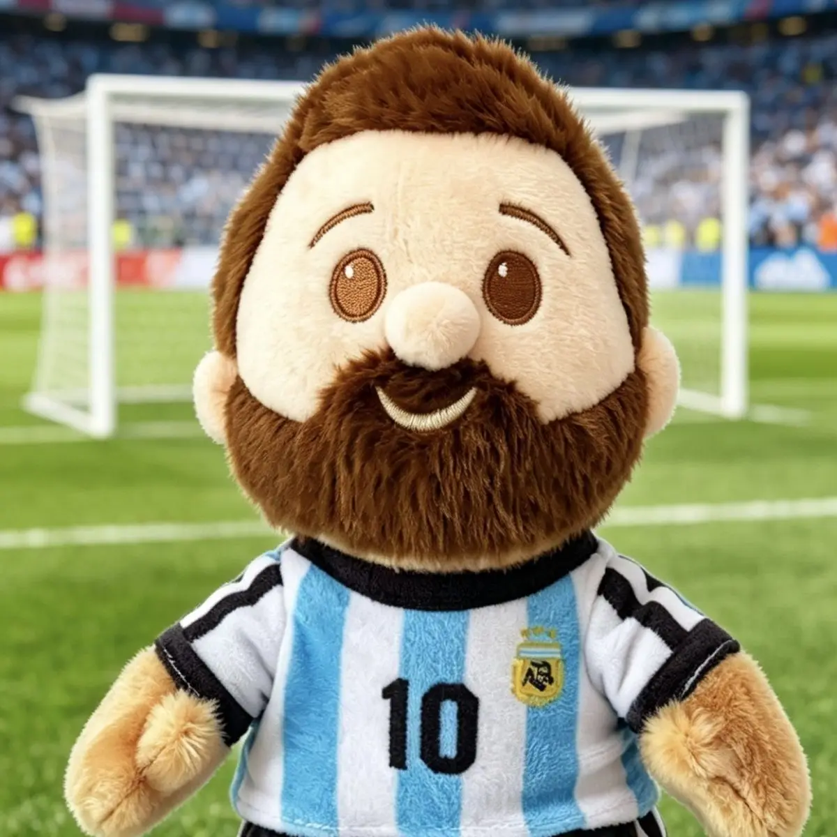 Figurine en peluche Messi Argentine 15 cm, produit commémoratif de star, pendentif de dessin animé, accessoires de collection pour fans