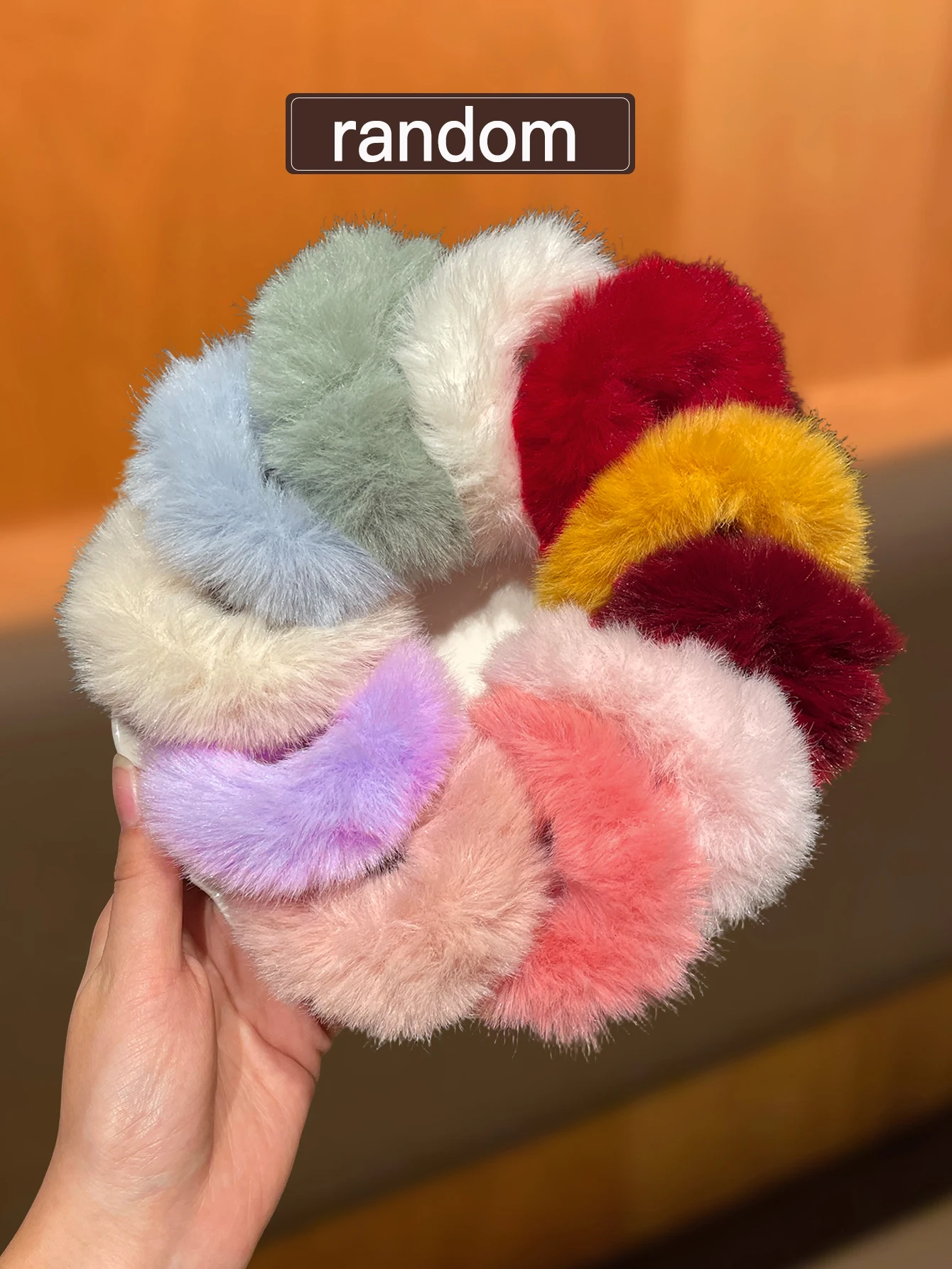 طراز نسائي عشوائي 5/10 قطع، متعدد الاستخدامات لتقليل العمر، ربطة شعر عالية على شكل ذيل حصان، مناسبة للاستخدام اليومي #3