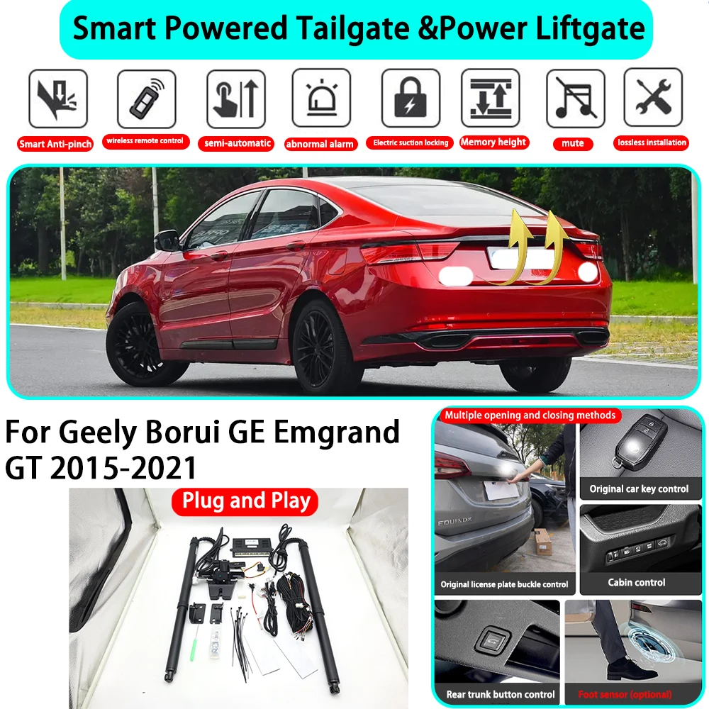 for Geely Borui GE Emgrand GT 2015-2021 OEM Smart Automatic Powered Tailgate Electric Power Tailgate Lift Kit Key Close