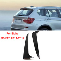 1 Pair Gloss Black Rear Window Side Spoiler Air Splitter for bmw X3 F25 2011 2012 2013 2014 2015 2016 2017