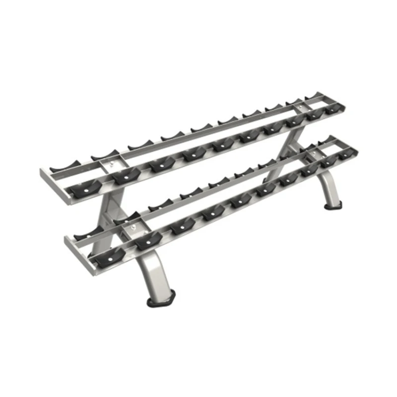 

3043A double-layer dumbbell rack 10 packs thickened pipe 600kg load-bearing wholesale and retail purchase
