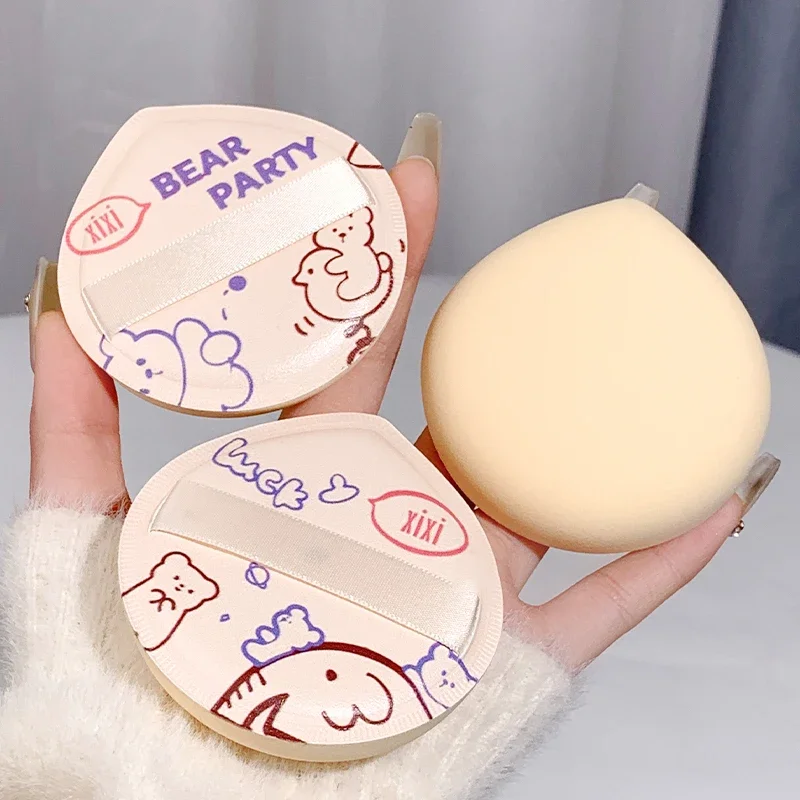 Cute Cartoons Powder Puff Air Cushion BB Cream Foundation Concealer Makeup Sponges Miękki bawełniany makijaż twarzy dla kobiet Narzędzie kosmetyczne