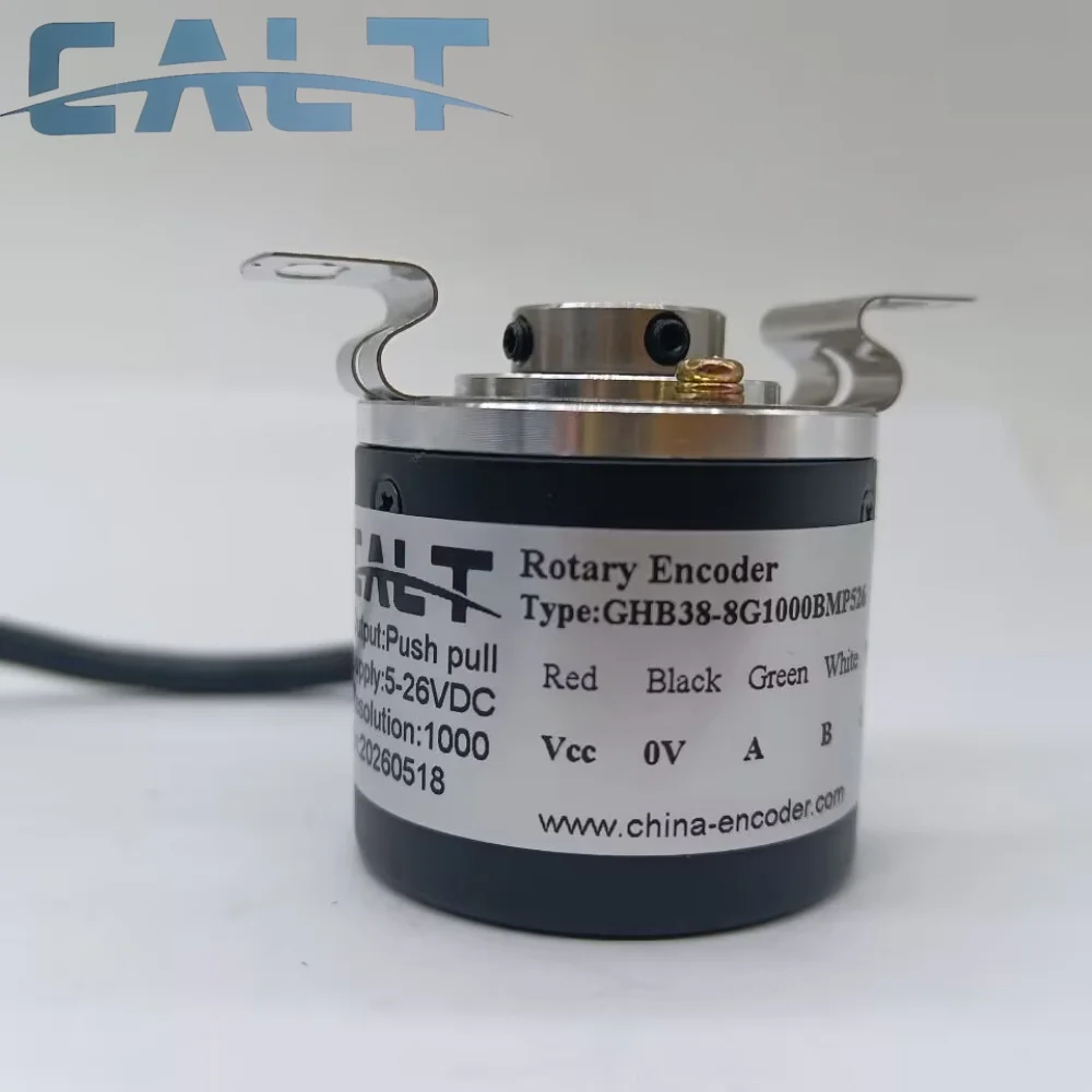 GHB38 Rotary Encoder 8MM Blind Hollow Shaft Encoders Line Driver A B Z A- B- Z- Use For Embroidery Machine