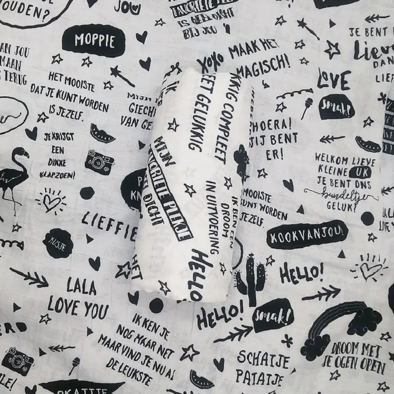 ليتل بيرد 100% القطن العضوي لينة الطفل بطانية من الموسلين التقميط تلقي بطانية لحديثي الولادة قماط الرضع الكمال #6