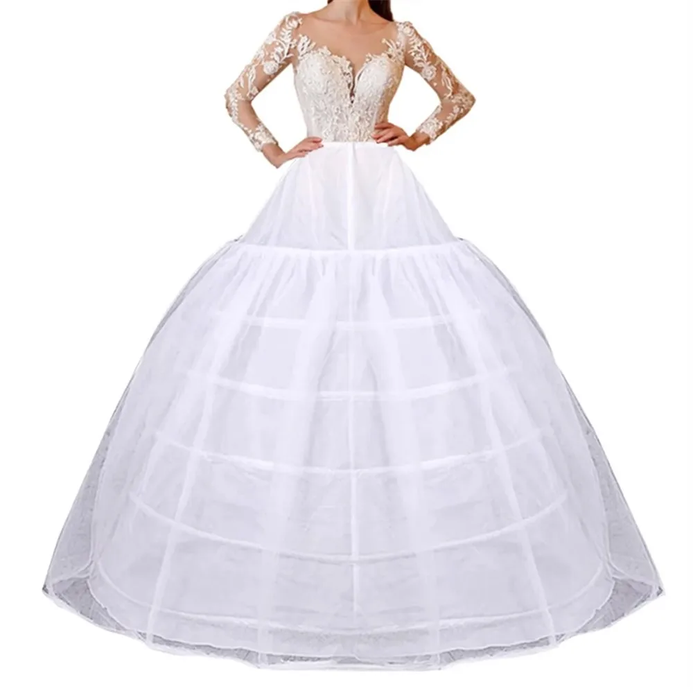 أنيقة الزفاف ثوب نسائي تحتية الكرة ثوب كرينولين زلة تأثيري لوليتا تنورة Bridae فستان حفلة موسيقية تنورات #6