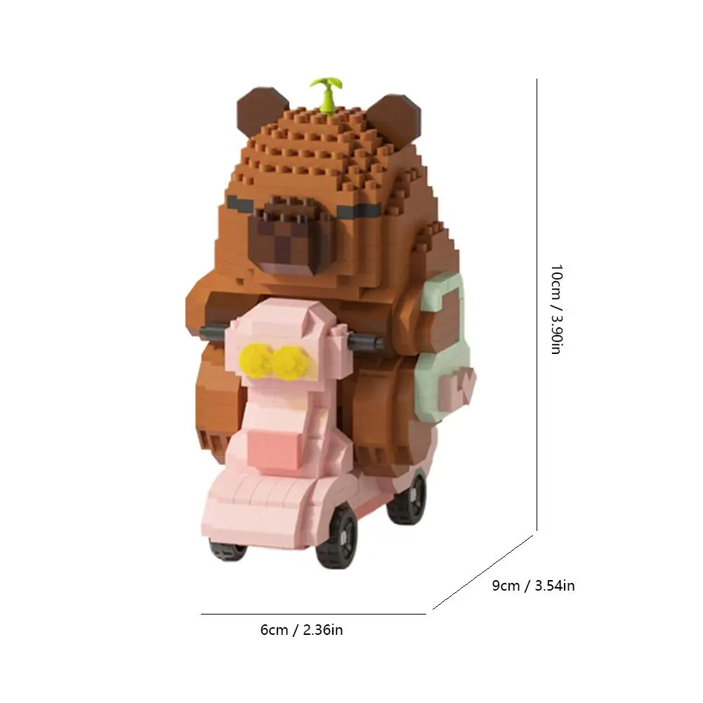 Capybara Building Blocks Set Premium Material Safe Educational Toys for Kids Creative Assembly Learning Cute Animal Shapes