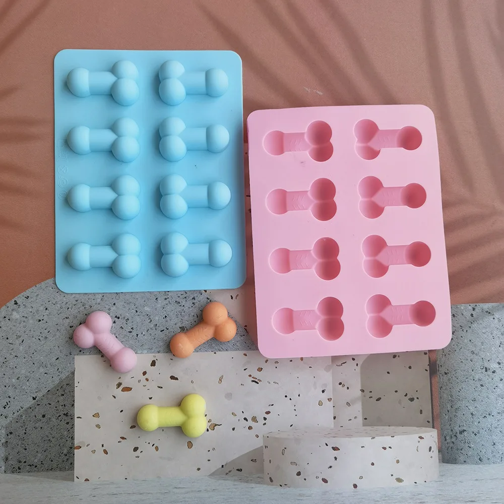 Funny Dicks Chocolate Mould Ice Cube Tray Adult Party Genitals Dessert Sexy Penis Chest Silicone Cake Mold Baking Cake Tools