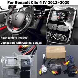 HD Rear View camera For Renault Clio 4 IV 2012 2013 2014 2015 2016 2017 2018 2019 2020 Original Screen Compatible 24 Pin Adapter