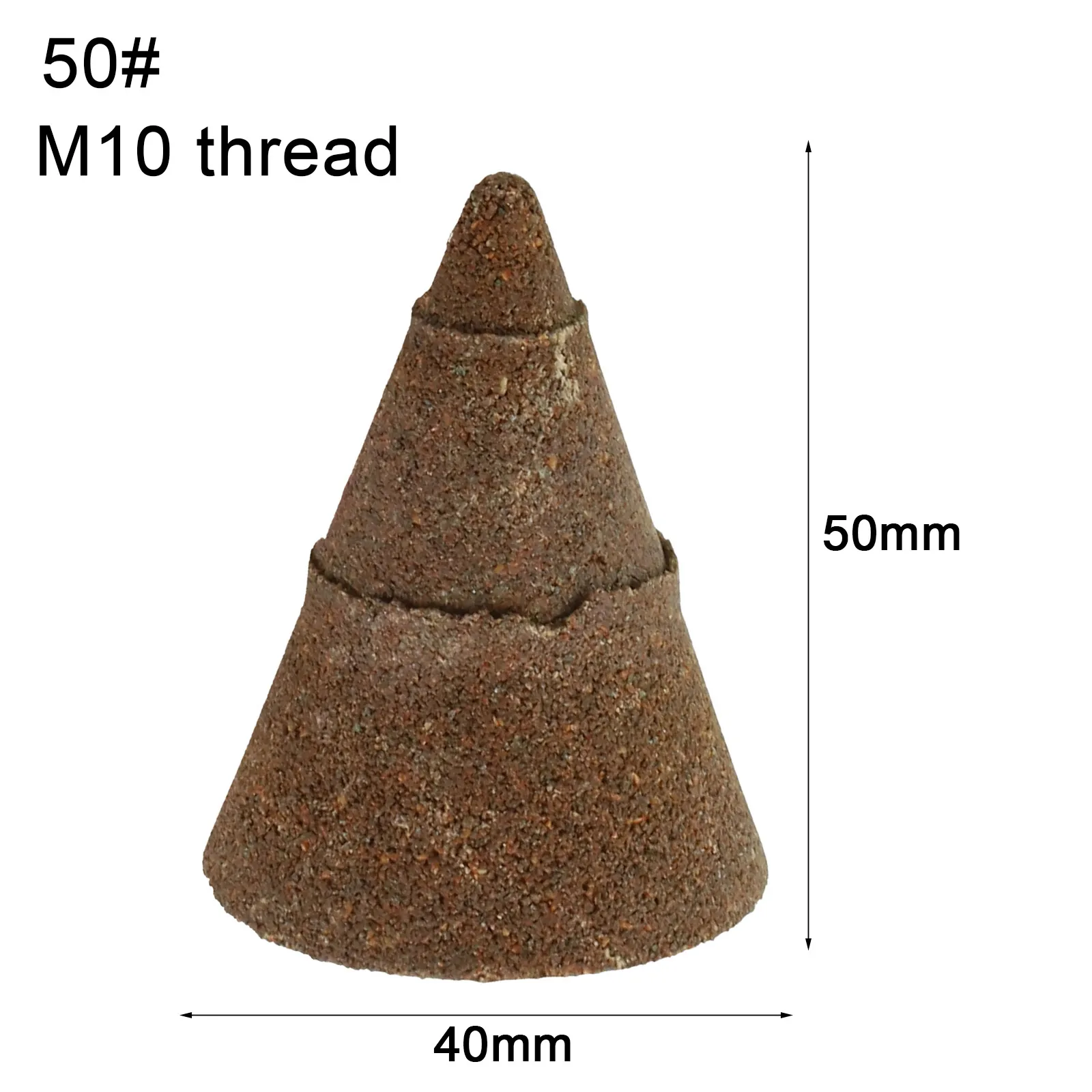 Imagem -06 - Rebolo de Diamante Cônico com Rosca M10 50 100 200 Chanfro Escareador Cone Esculpir Polimento Ferramentas Abrasivas de Vidro Cerâmico