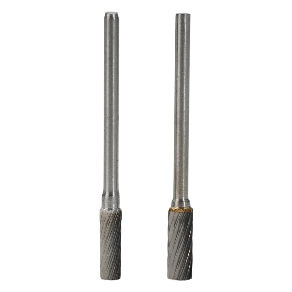 Rebabas rotativas en forma de chaflán y escultura con estas rebabas rotativas de carburo cementado tipo A de 3x3mm para fabricación de joyas