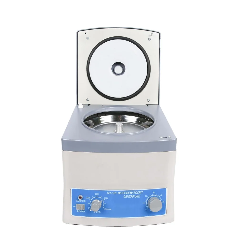 Table Top High Speed SH120 Microhematocrit Microcentrifuge Hematocrit Centrifuge Machine For Laboratory Use