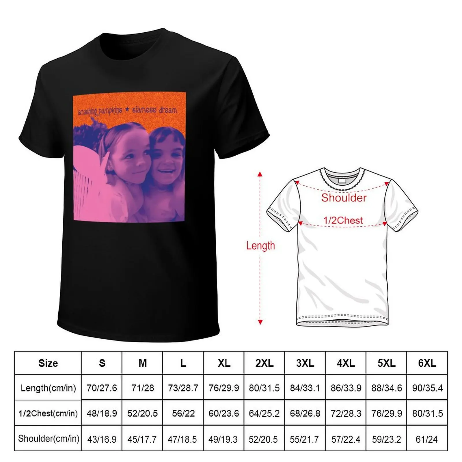 Siamese Dream T-Shirt Fashion Pattern Printed Tee Shirt