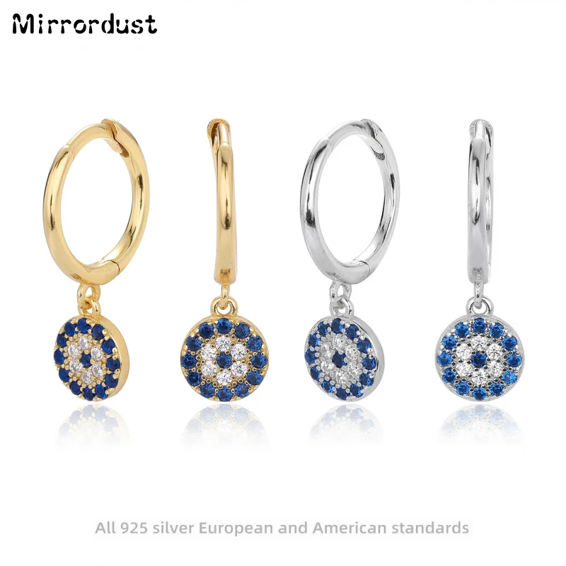 

【Mirrordust】New S925 Sterling Silver Earrings Devil's Eye Earrings Fashionable and Versatile High-end Accessories Jewelry