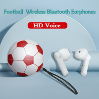 2024 NEW Tws Football Bluetooth Wireless Earphones 5.1In Ear Headphones Hearing Aids Sport Gamer Waterproof Headset Phone