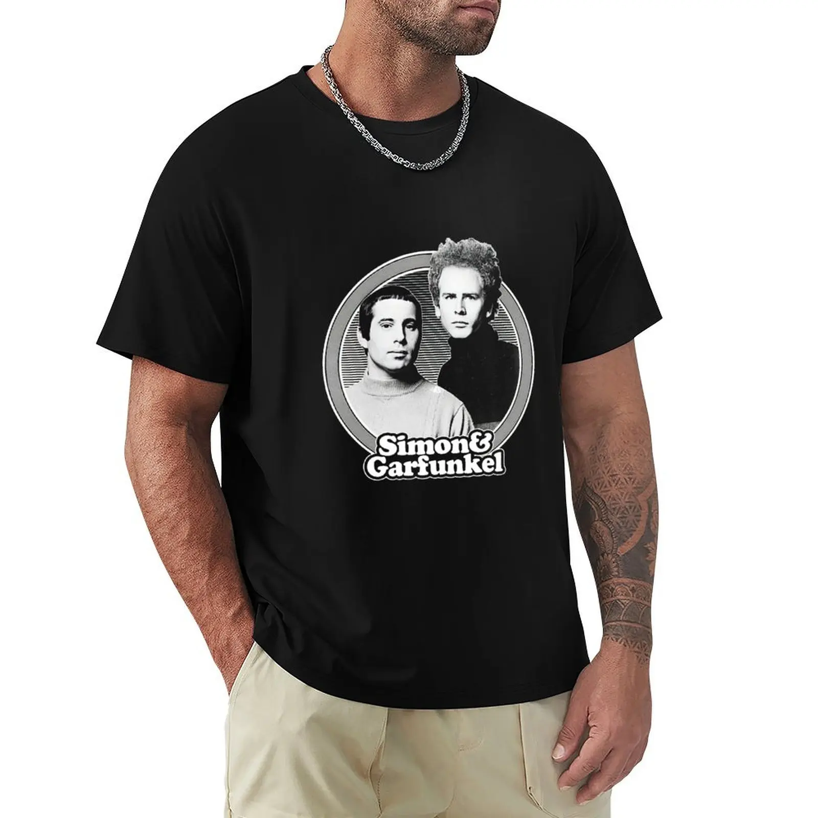 Simon & Garfunkel T-Shirt man t shirts high quality luxury brand T-Shirt