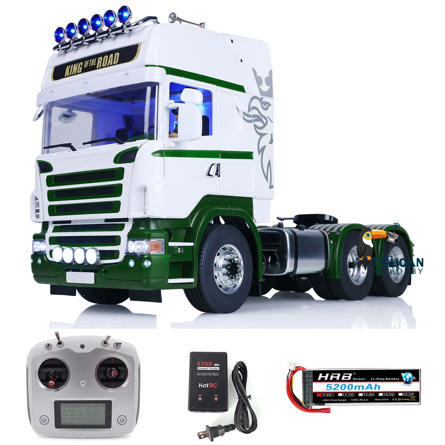 

LESU 1/14 6X6 RC Tractor Truck RTR Upgraded Assembled Painted W Controller for Toucanhobby Tamiyaya Car Toys for Boy Thzh1486