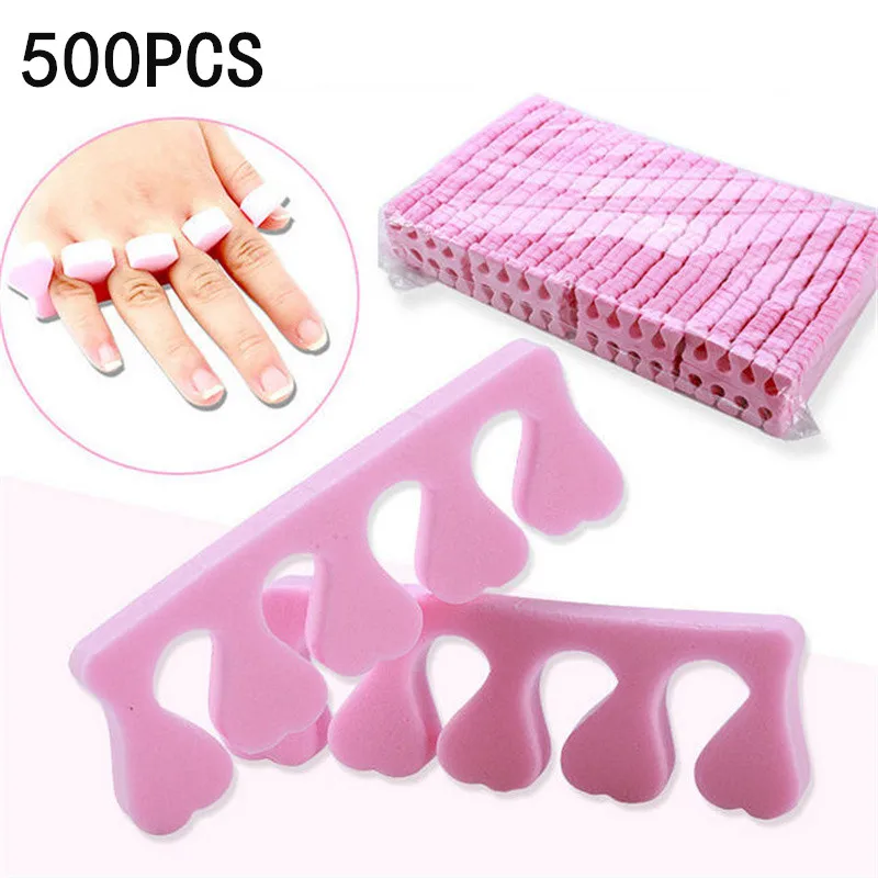 

Pink Sponge Nail Art Tools - 50/100/500pcs Toe Separators for Manicure Pedicure Nail Polish Feet Care Wholesale