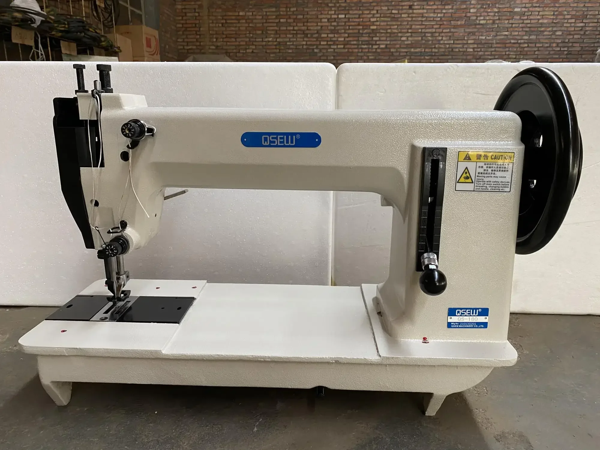 QS-181 canvas triple feed walking foot for heavy duty lockstitch industrial sewing machine