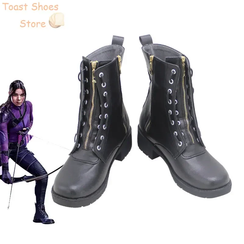 

Superhero Kate Bishop Cosplay Shoes PU Shoes Halloween Carnival Boots Cosplay Props Costume Prop