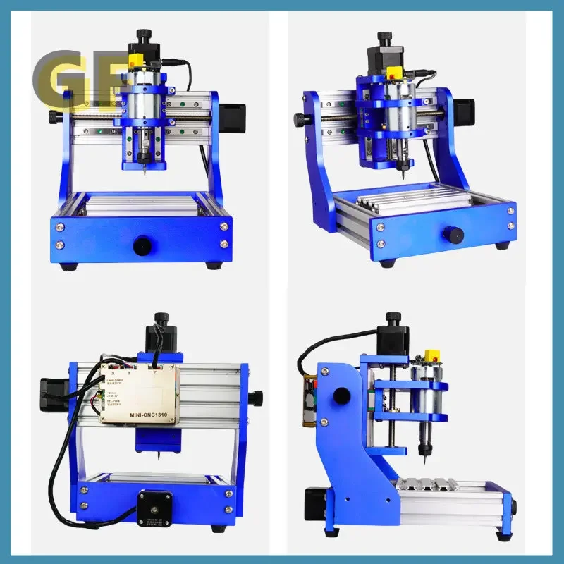 DIY Mini CNC Router Engraver 1310 Full Metal Frame Desktop PCB Milling Machine Wood Carving Optional 500mW Laser Offline Control