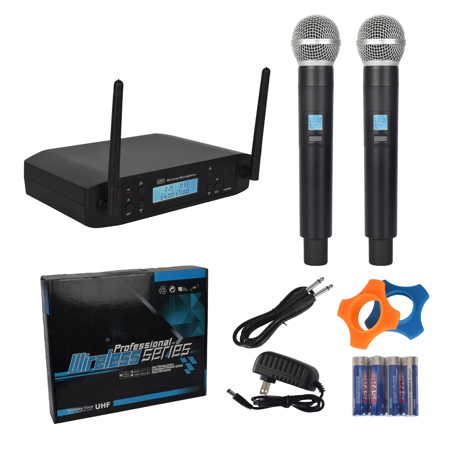 Cross-border Wireless Microphone U-section One-to-two Microphone Infrared Matching Microphone Home K-song Wireless Microphone